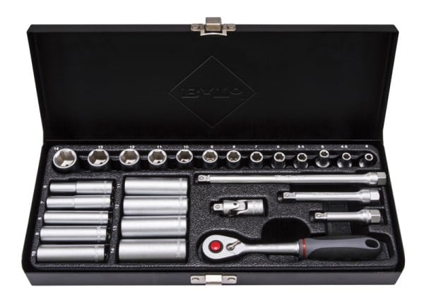 Bato Topnøglesæt     Quot  6kt   -14mm Kort   -14mm Lang  27 Dele