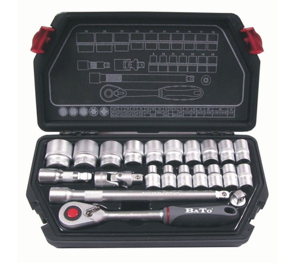 Bato Topnøglesæt     Quot  Splinelock 10-32mm 22 Dele