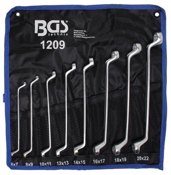 Bgs Dobbeltringnøglesæt 6x7-20x22mm    Dele