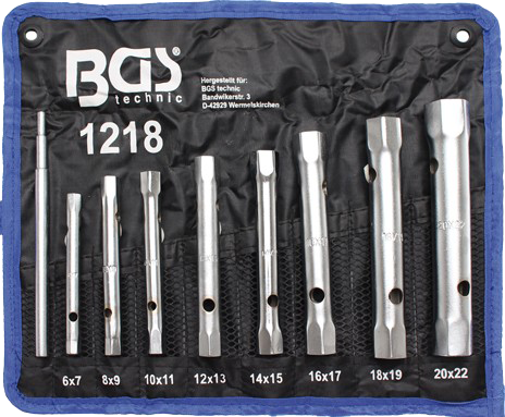 Bgs Rørnøglesæt 6x7-20x22mm    Dele