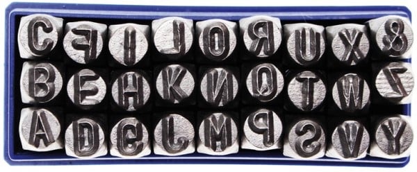 Bgs Slagbogstaver 6mm  27 Dele   - -