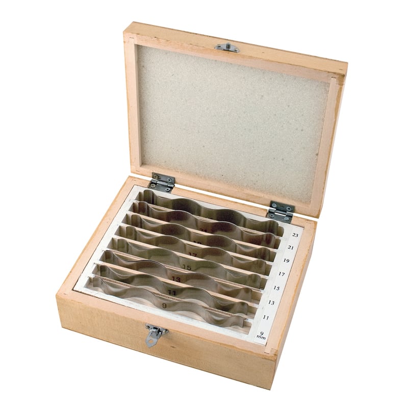 Bølgede Parallelklodser  -23 Mmx110 Mm  Med   Mm Spring    Par