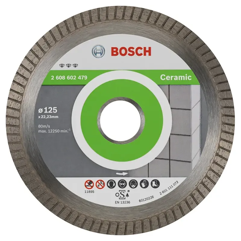 Bosch Diamantskæreskive Gres 125x22 2mm Best 2608602479