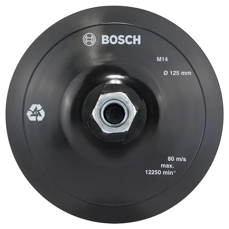 Bosch Gummibagskive 125mm Velcro 2608601077