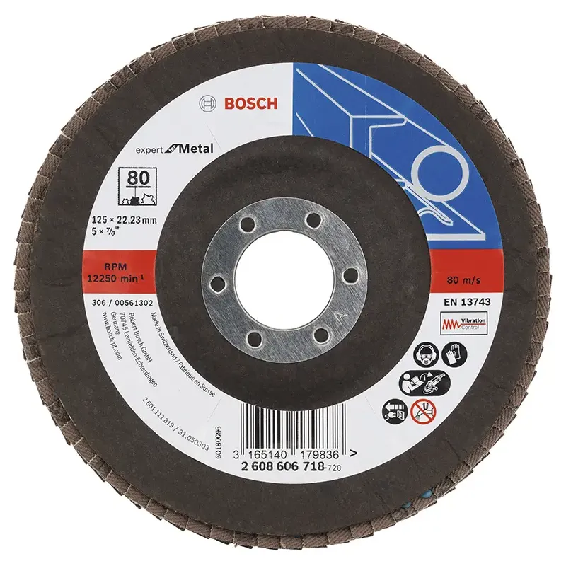 Bosch Lamelslibeskive  :  125x22mm K80 Skrå 2608606718