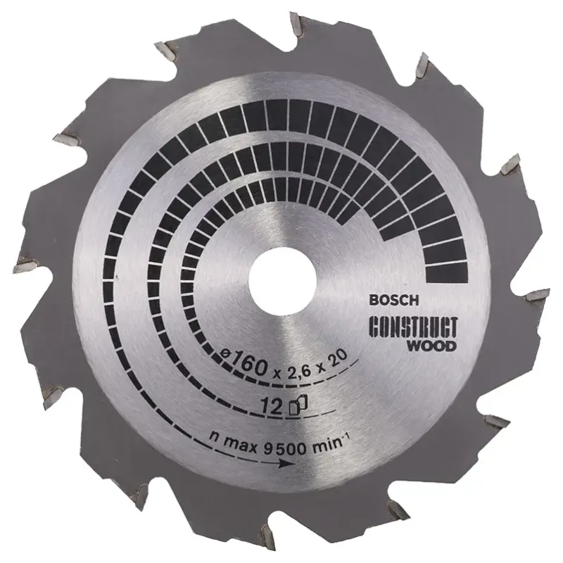 Bosch Rundsavsklinge Construct 160x2 6x20 16 Mm 12t 2608640630