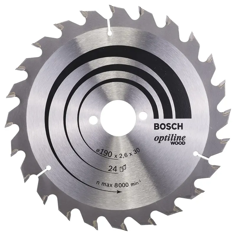 Bosch Rundsavsklinge Optiline 190x2 6x30mm 24t 2608640615