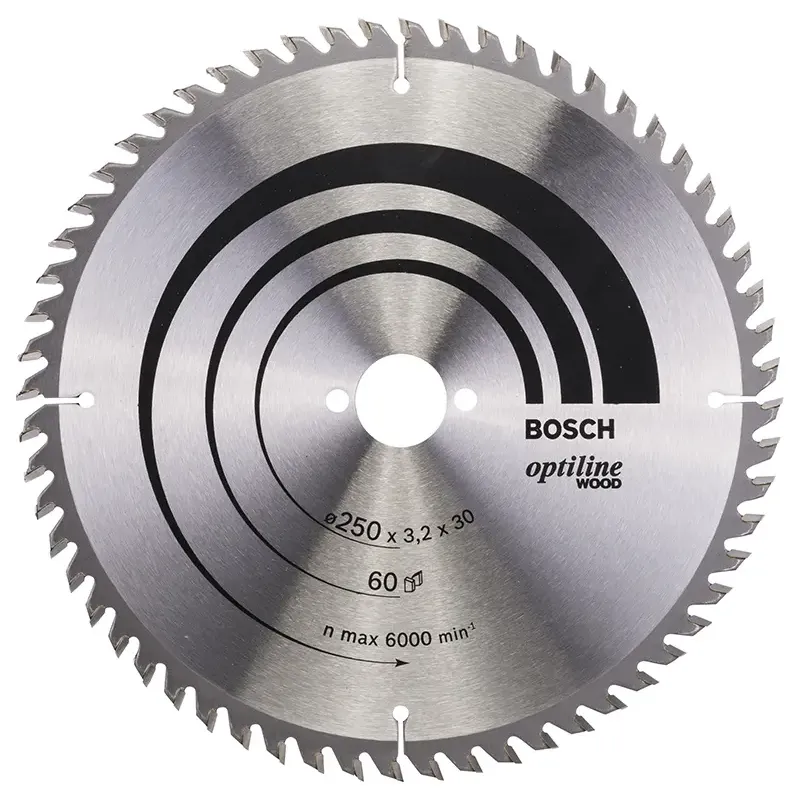 Bosch Rundsavsklinge Optiline 250x3 2x30 Mm 60 Tdr 2608640729
