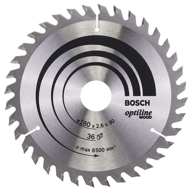 Bosch Rundsavsklinge Optiline 180x2 6x30 Mm 36 Tdr 2608640609