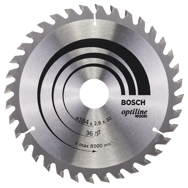 Bosch Rundsavsklinge Optiline 184x2 6x30 Mm 36 Tdr 2608640611
