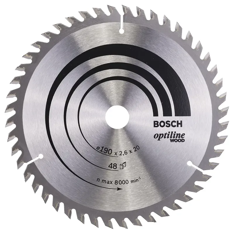 Bosch Rundsavsklinge Optiline 190x2 6x20 Mm 48 Tdr 2608640614