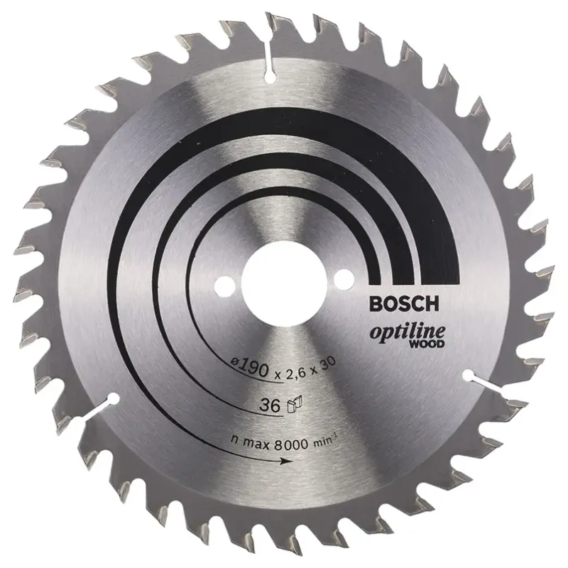 Bosch Rundsavsklinge Optiline 190x2 6x30 Mm 36 Tdr 2608640616