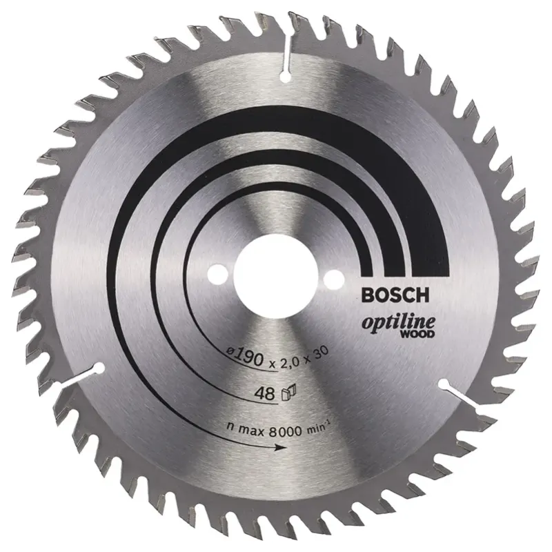 Bosch Rundsavsklinge Optiline ø190x2 0x30mm 48t 2608641186