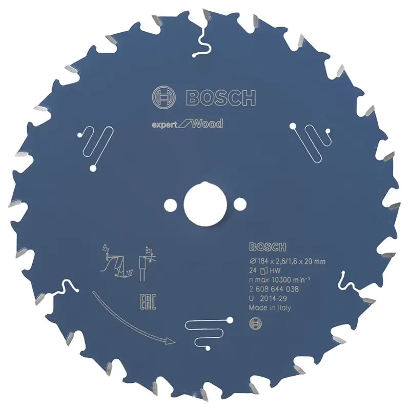 Bosch Rundsavsklinge 184x20x2 6mm 24t Exp Wood 2608644038