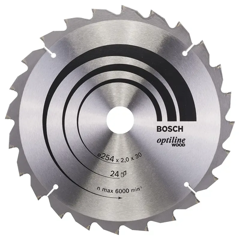 Bosch Rundsavsklinge ø254x30mm 24t -5gr Træ 2608640434