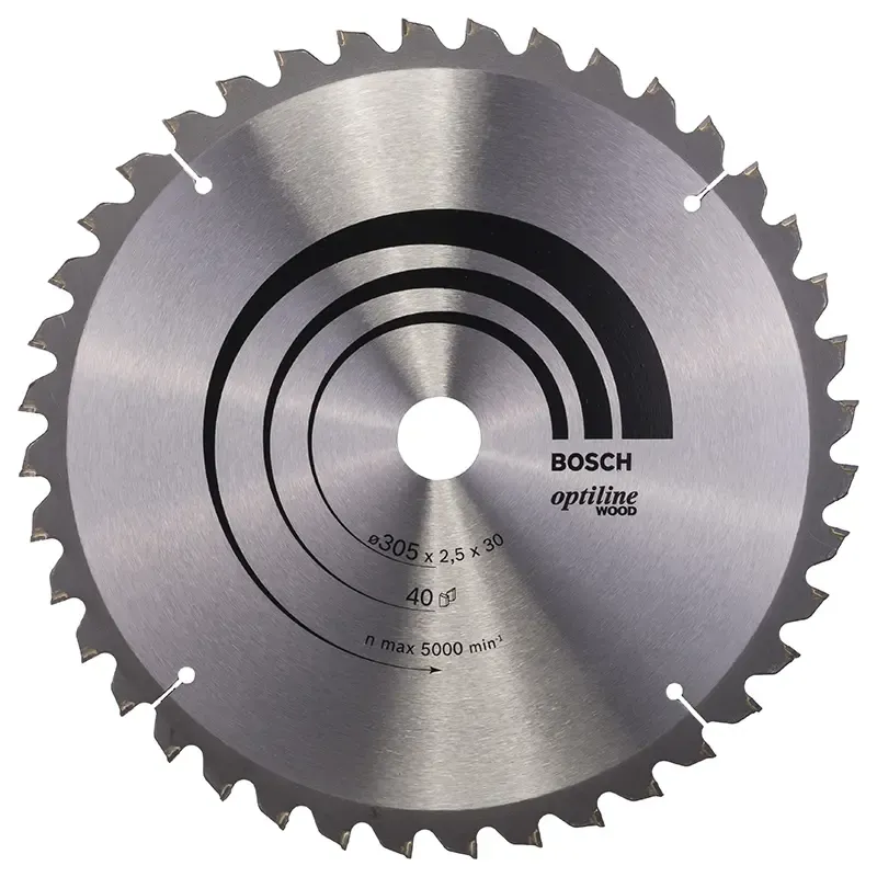 Bosch Rundsavsklinge ø305x30mm 40t -5gr Træ 2608640440