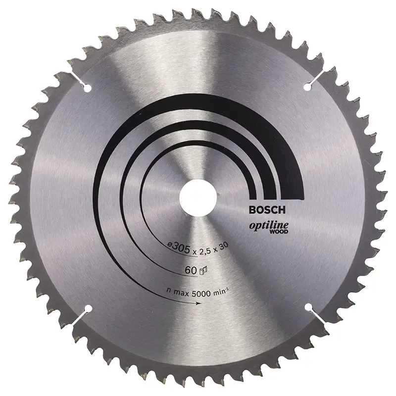 Bosch Rundsavsklinge ø305x30mm 60t -5gr Træ 2608640441
