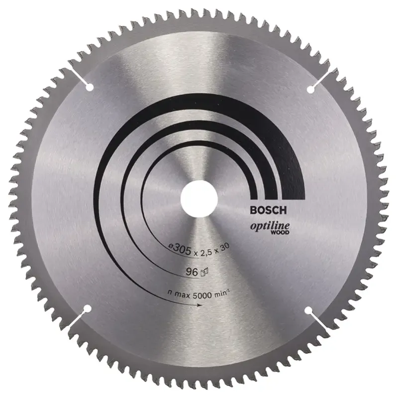 Bosch Rundsavsklinge ø305x30mm 96t -5gr Træ 2608640442