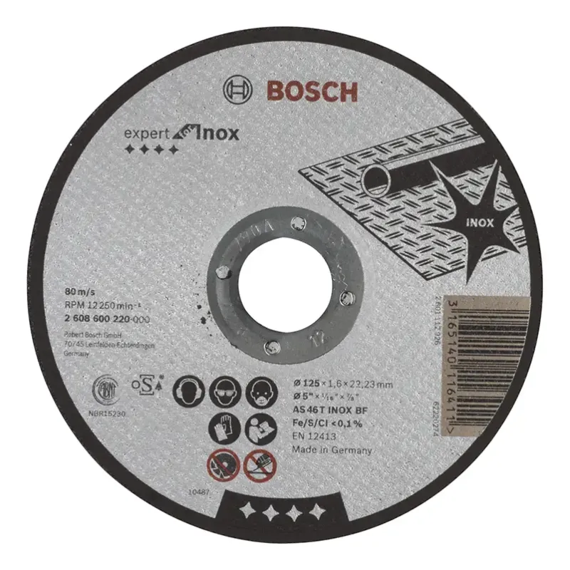 Bosch Skæreskive 125x1   Inox 2608600220