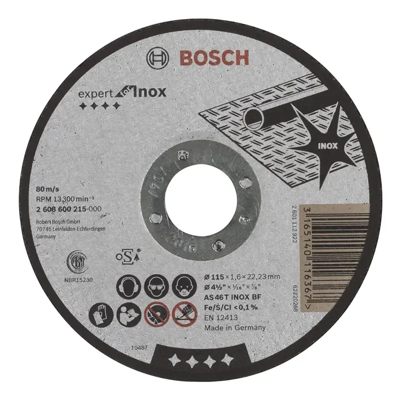 Bosch Skæreskive 115x1   Inox 2608600215