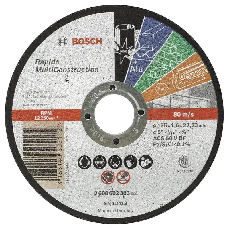 Bosch Skæreskive 125x1 6x22 23mm Multiconstr 2608602383