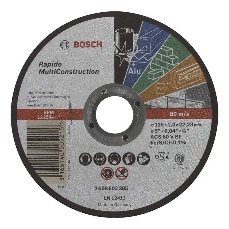 Bosch Skæreskive 125x1 0x22 23mm Multiconstruc 2608602385
