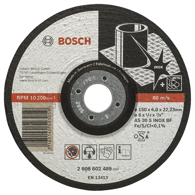 Bosch Skrubskive Inox 150mm 2608602489
