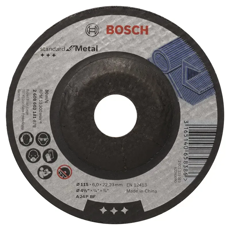 Bosch Skrubskive Metal 115x6mm Krøp Std 2608603181