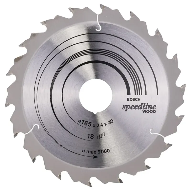 Bosch Speedline Wood 165x30mm 18t 2608640789