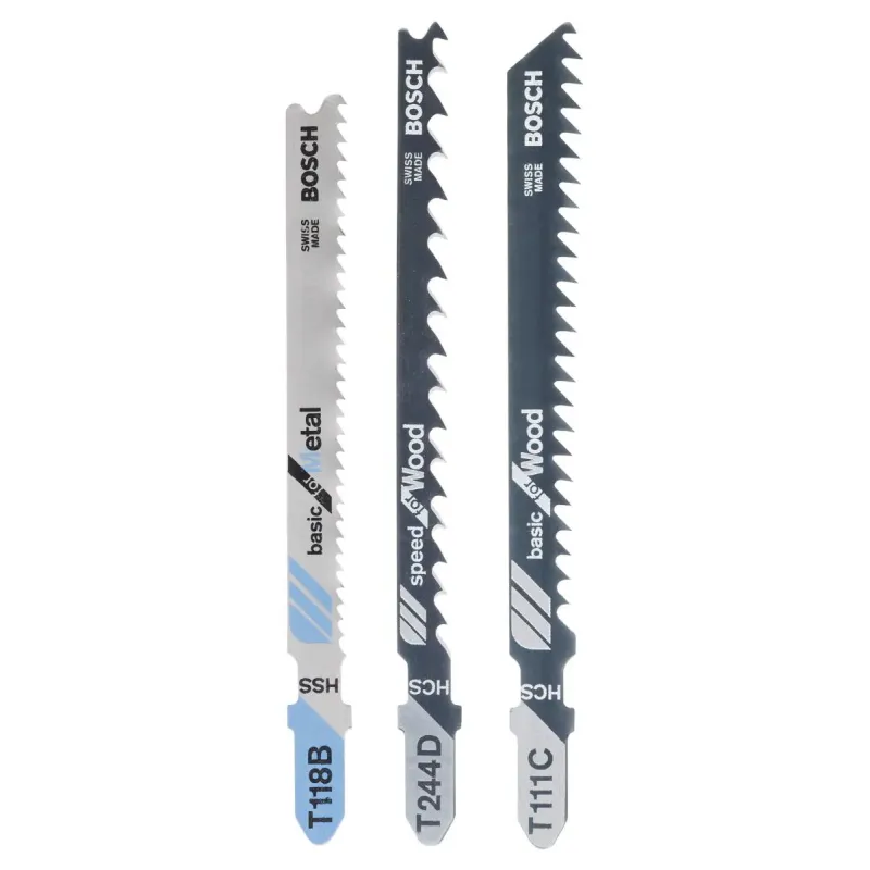 Bosch Stiksavklinge Sæt T111c T244d T118b 3stk 2609256741