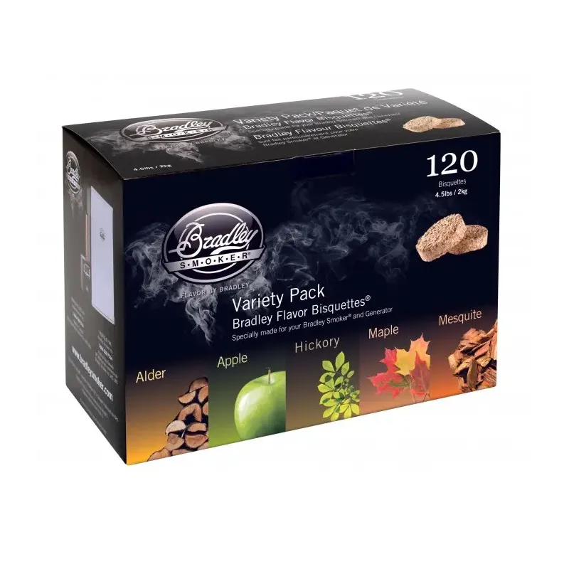 Bradley 120 Stk  Bisquettes Five Flavour Varieties