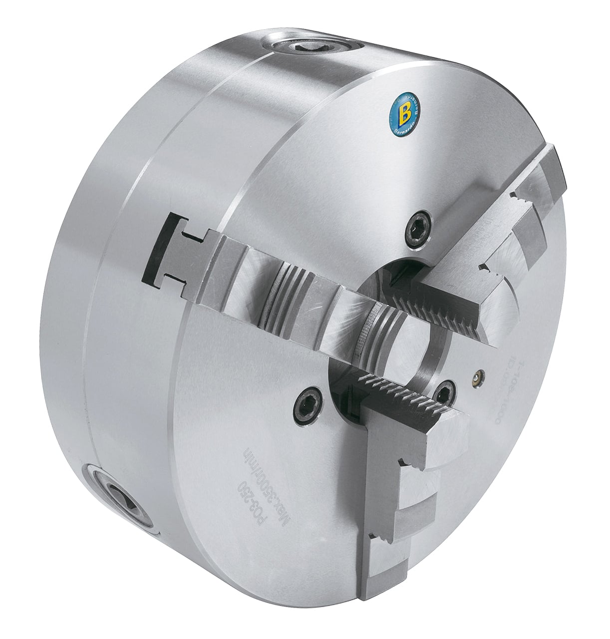 Centrerpatron  -bakket P03 ø315 Mm Stål Din 6350