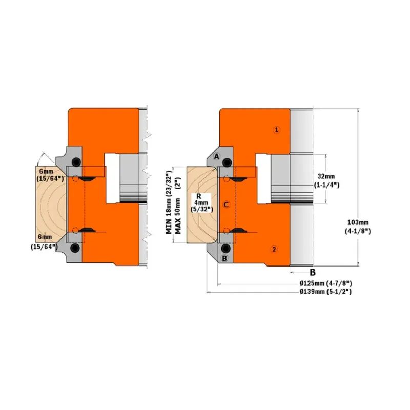 Cmt Radieplatte R3 45â    Stk  Cmt 695 005 B3
