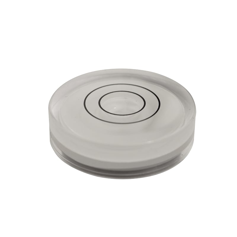 Dåselibelle ø40 Mm Cyl  10 Mm Højde Med Akryl Glas  Type