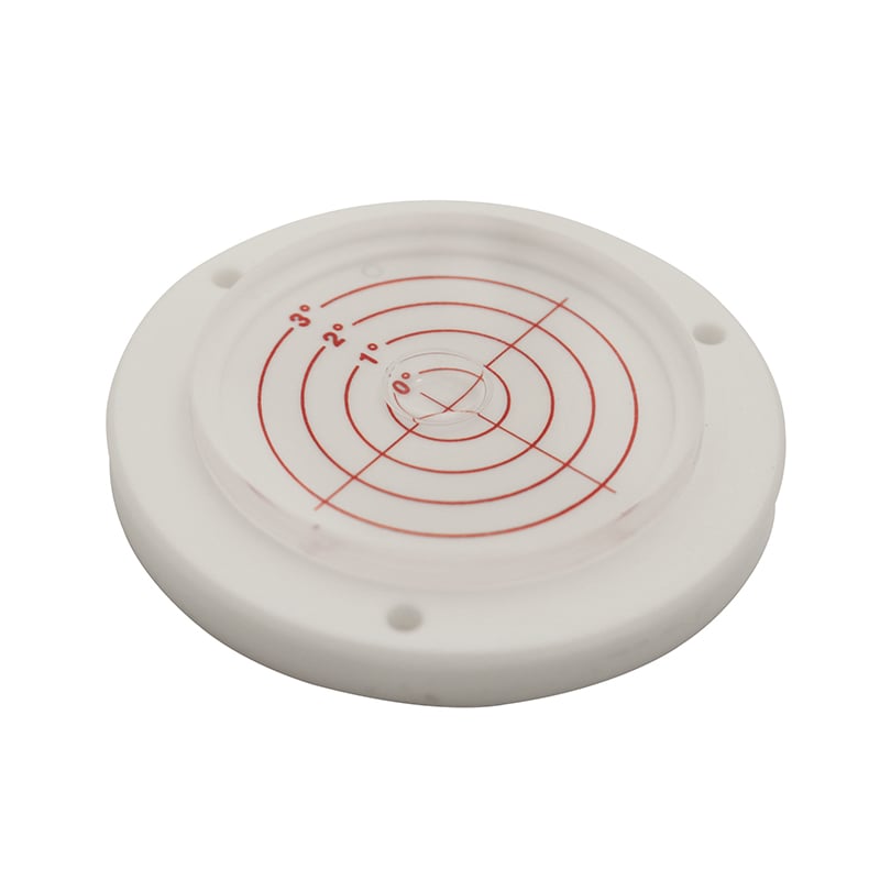 Dåselibelle ø60 Mm Med   Skruehuller Og ø34 Mm Glas  Type