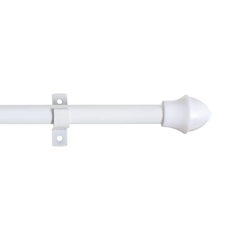 Debel Cafestang 12mm Forskydelig 135-225 Cm Hvid