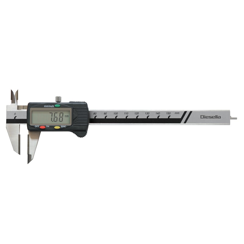 Digital Ridse Skydelære  -150x0 01 Mm Med Hårdmetal Kæber