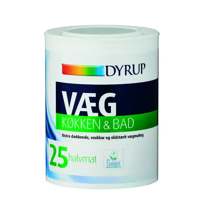 Dyrup Væg 25 Køkken   Bad Hvid   75lt