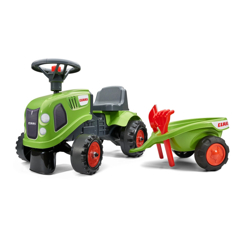 Falk Traktor Med Trailer  Rive Og Skovl Baby Claas