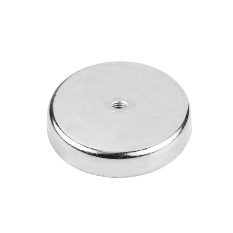 Ferrit Pottemagnet ø50 Mm Med M6 Gevindhul  170n
