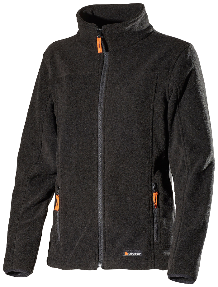 Fleecejakke Dame 687p-  Sort Str  Xs