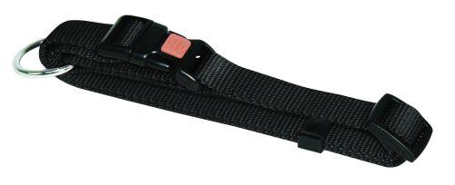 Halsbånd Nylon Sort 25 Mm 45-65 Cm