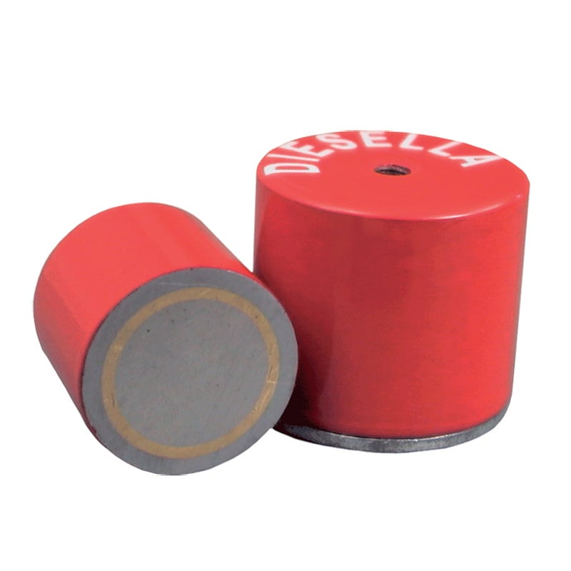 Høj Pottemagnet Alnico ø9 5x15   Mm Med M3 Gevind    5n