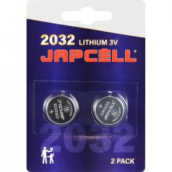 Japcell Lithium Cr2032 3v Batterier   Stk  Batteri