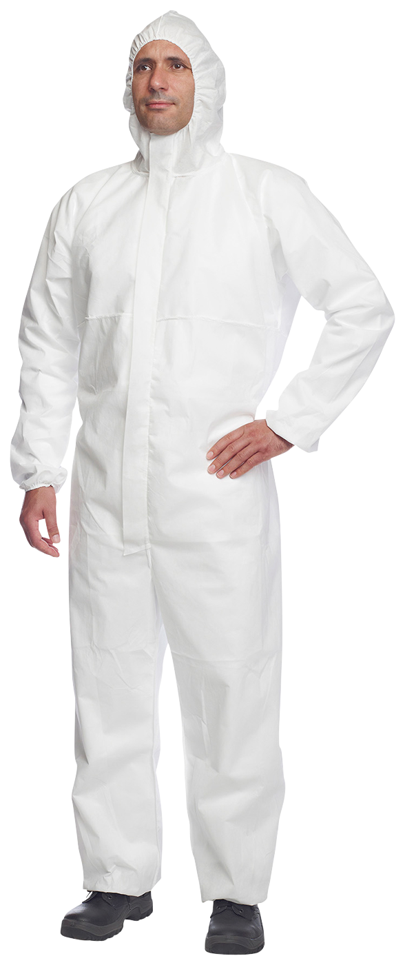 Korttidsdragt Proshield Basic Hvid Str