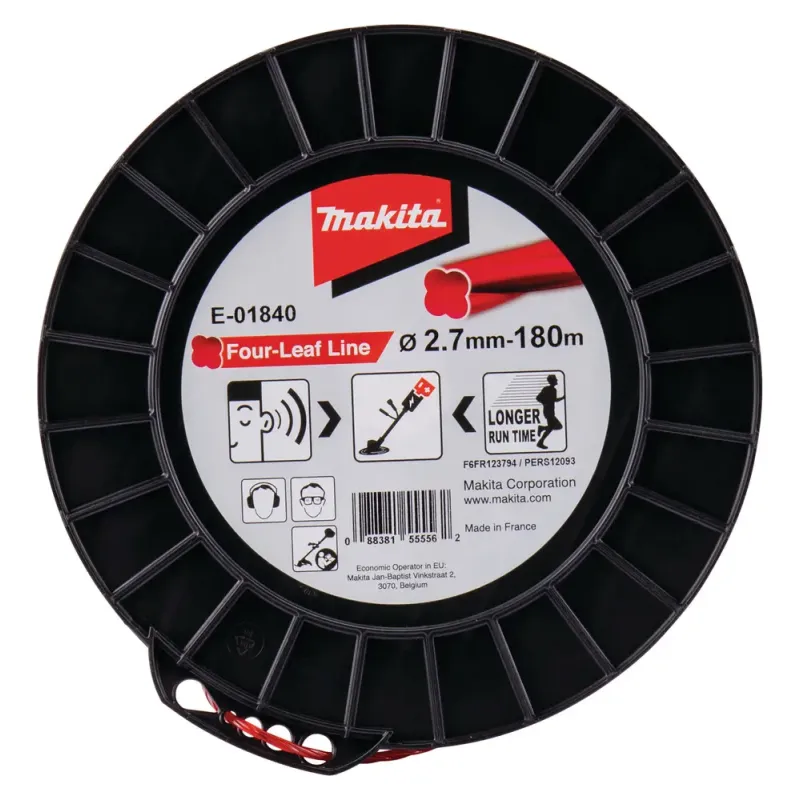 Makita Four-leaf Nylontråd    -180m  -01840