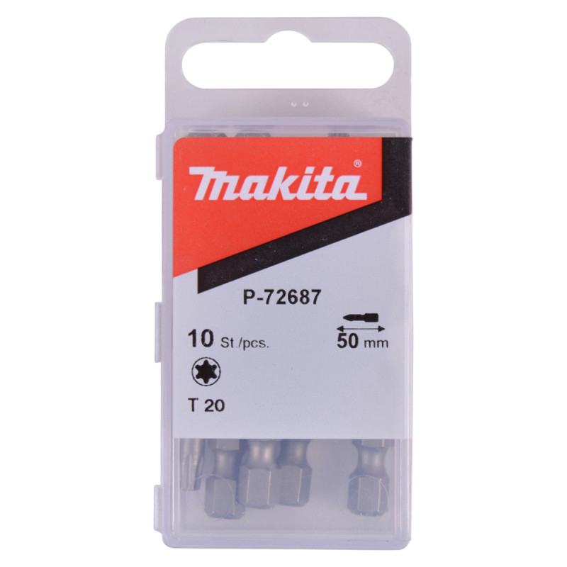 Makita Torx Bit     Quot  Tx20x50mm 10 Stkk  -72687