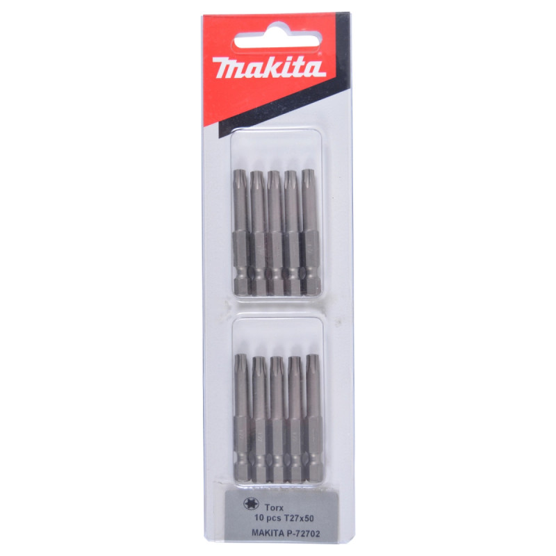 Makita Torx Bit     Quot  Tx27x50mm 10 Stkk  -72702
