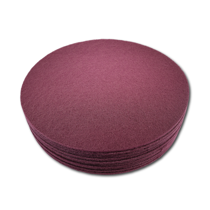 Maroon Gulvslibe Pad 410mm   Stk Pakke