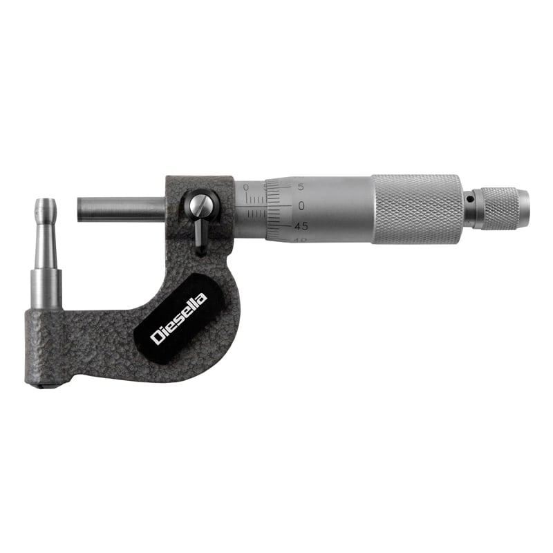 Mikrometer  -25x0 01 Mm Til Runde Emner Med Hul